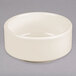A stackable white Tuxton china bowl.