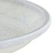 A Cambro round fiberglass cafeteria tray with a white galaxy design on a white background.