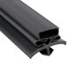 A black plastic profile of a True 810813 equivalent magnetic door gasket on a white background.