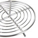An American Metalcraft stainless steel circular rack with a spiral pattern and a handle.