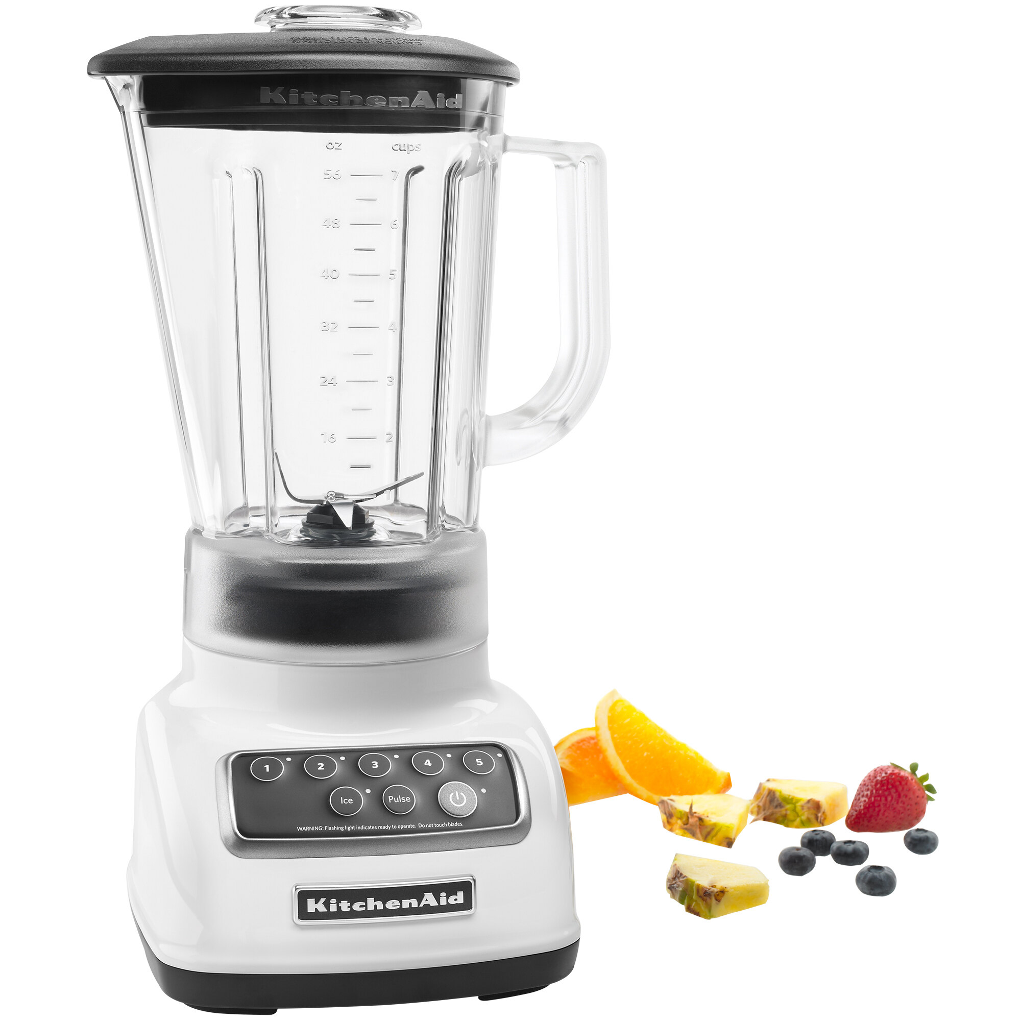 KitchenAid KSB1570WH White 56 oz. Five Speed Blender