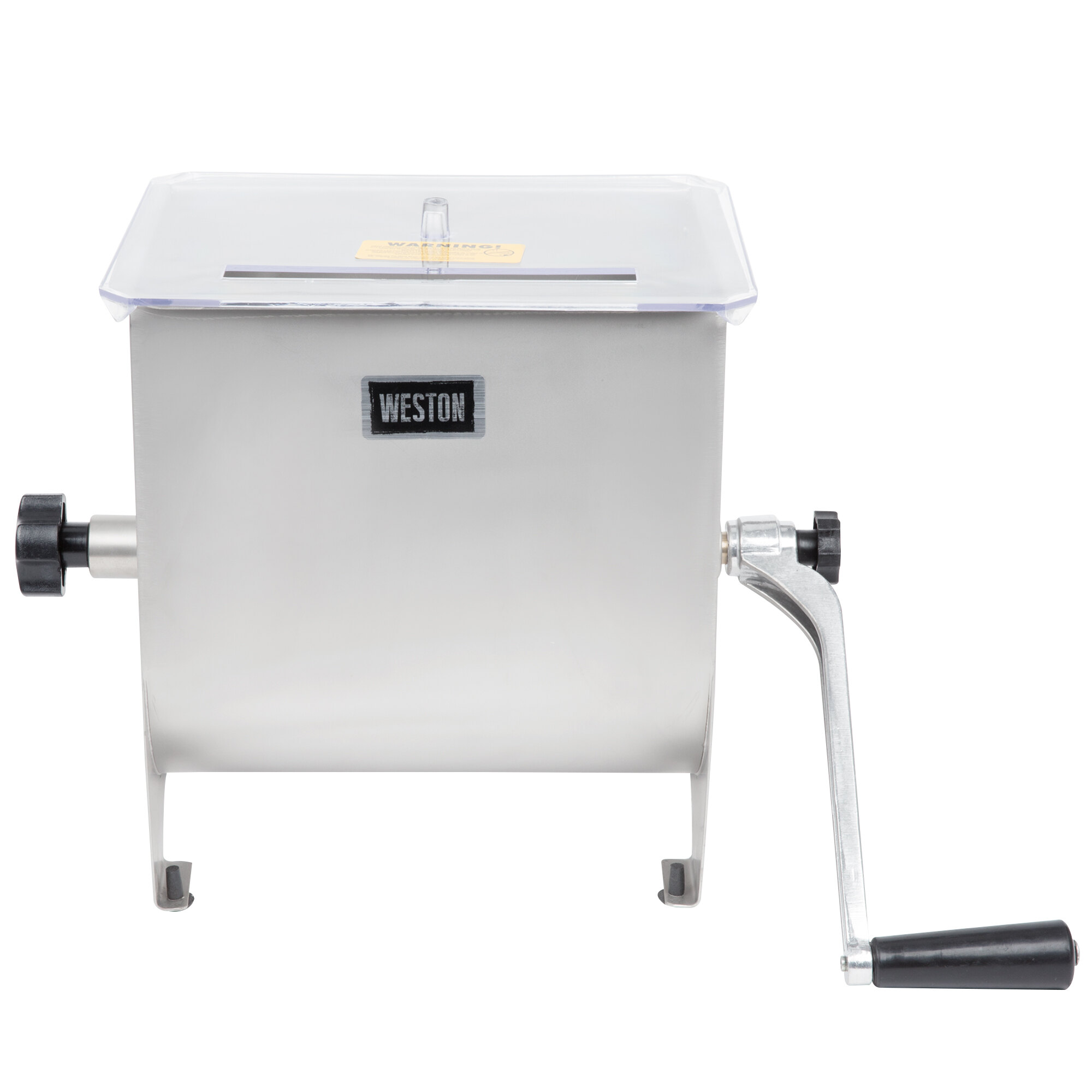 Weston 361901W 20 lb. Manual Meat Mixer with Removable Paddles