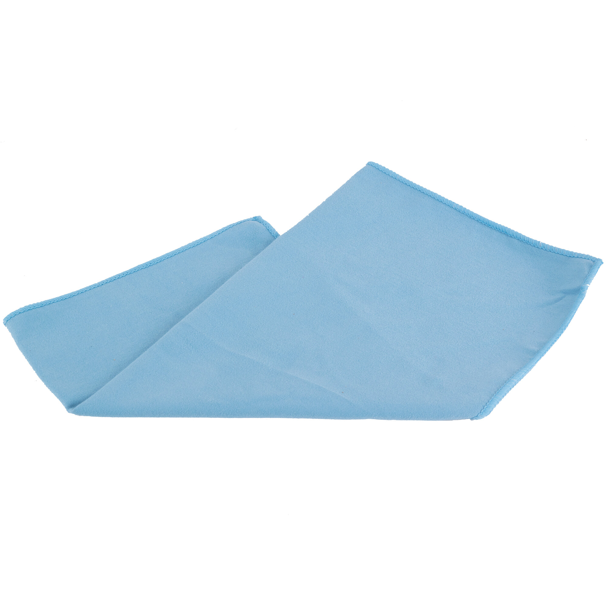 15" x 15" Blue Microfiber Glass / Fine Polishing Cloth 12/Pack