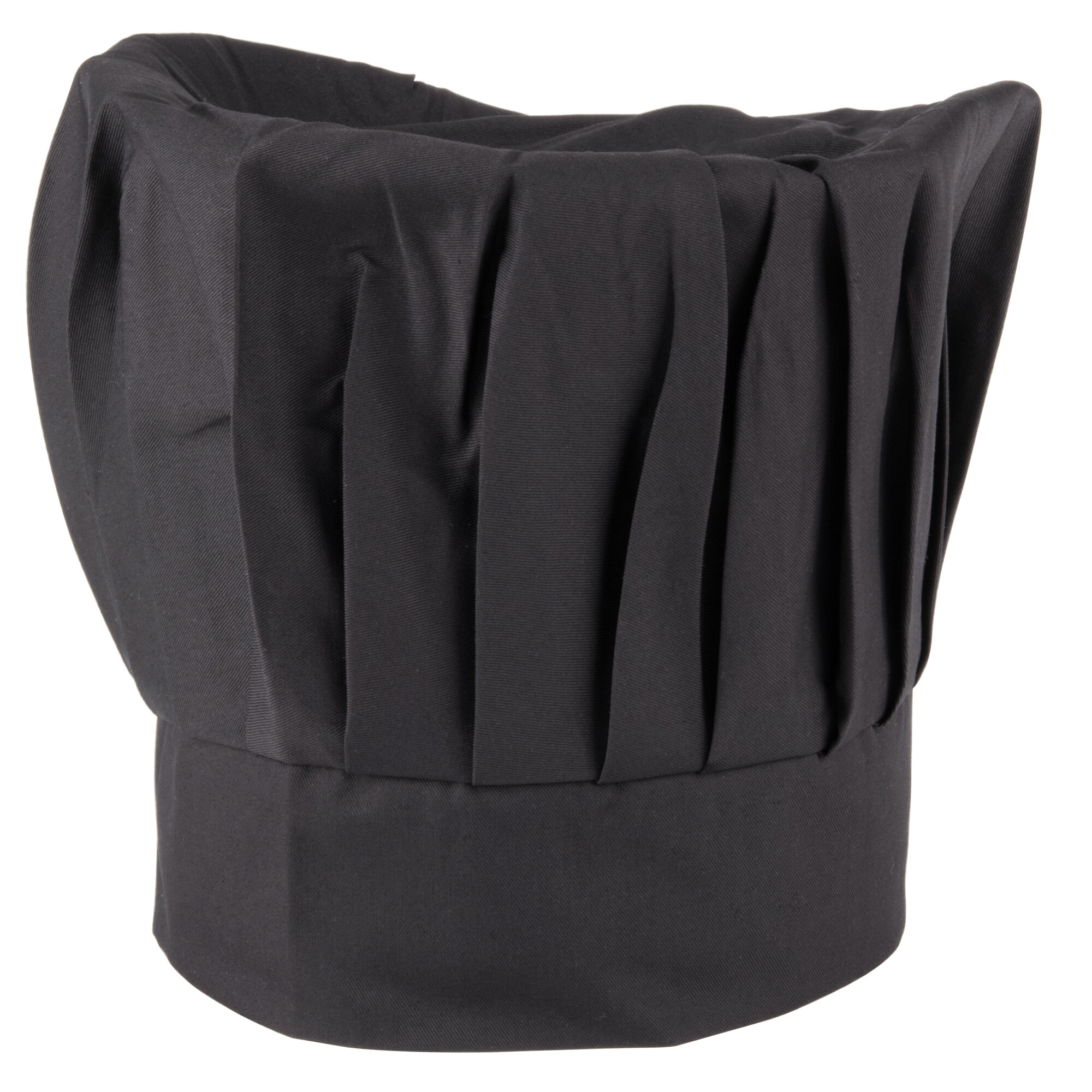 Chef Revival H400BK 13" Black PolyCotton Blend Chef Hat with