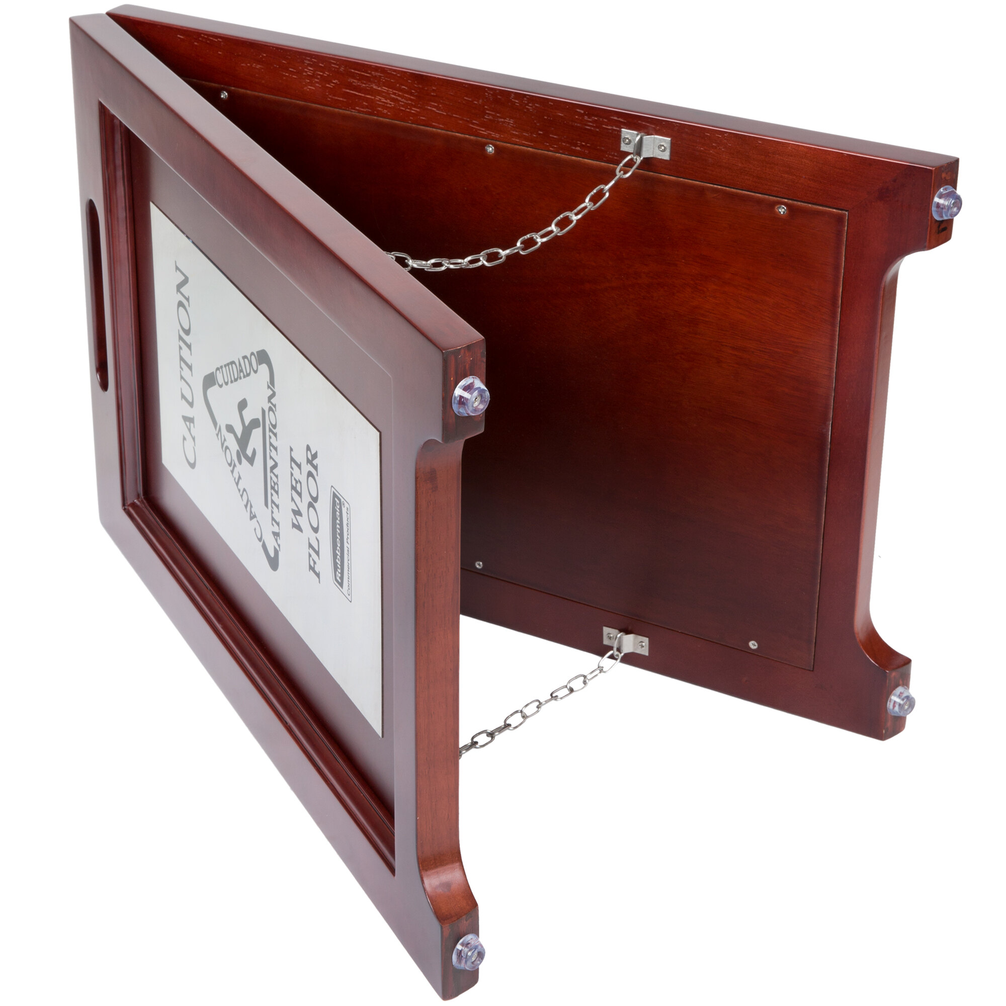 Rubbermaid 1867508 23 1/2" 2Sided Wooden Stainless Steel Executive Wet