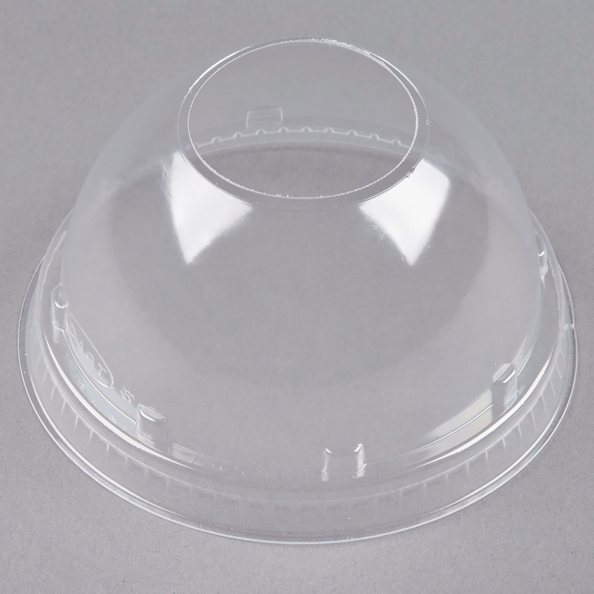 Dart 16LCD Clear PET Dome Lid without Hole 50/Pack