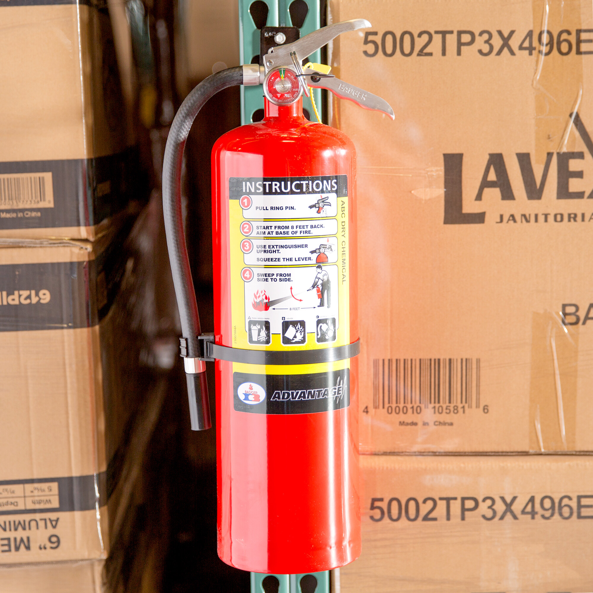 Badger Advantage ADV10 10 lb. Dry Chemical ABC Fire Extinguisher with