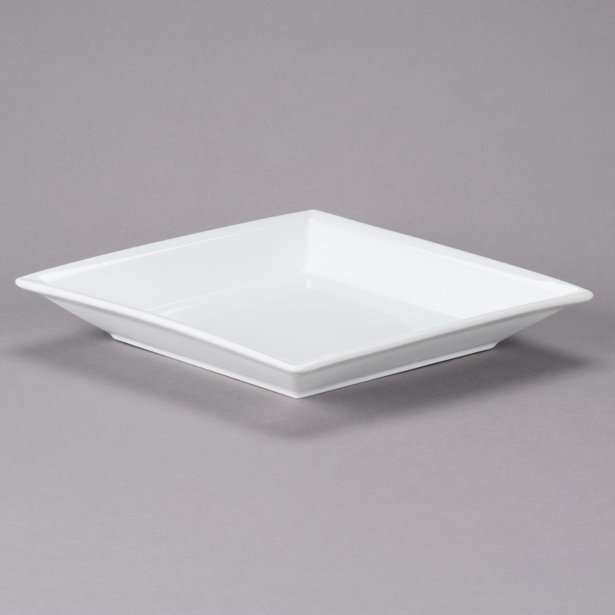 World Tableware SL14 Slate 30 oz. Ultra Bright White Wide Rim Square