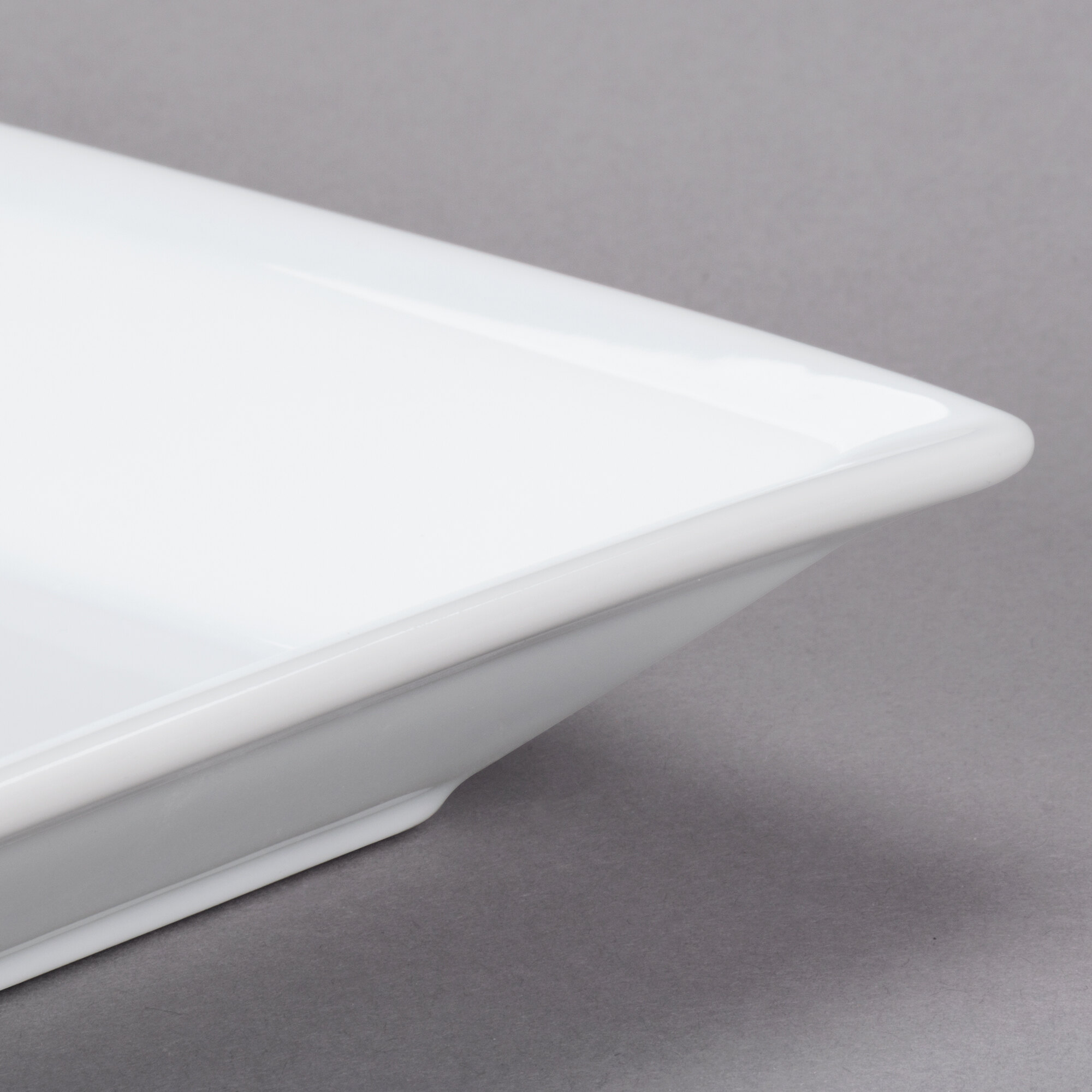 World Tableware SL14 Slate 30 oz. Ultra Bright White Wide Rim Square Porcelain Pasta Bowl 12/Case