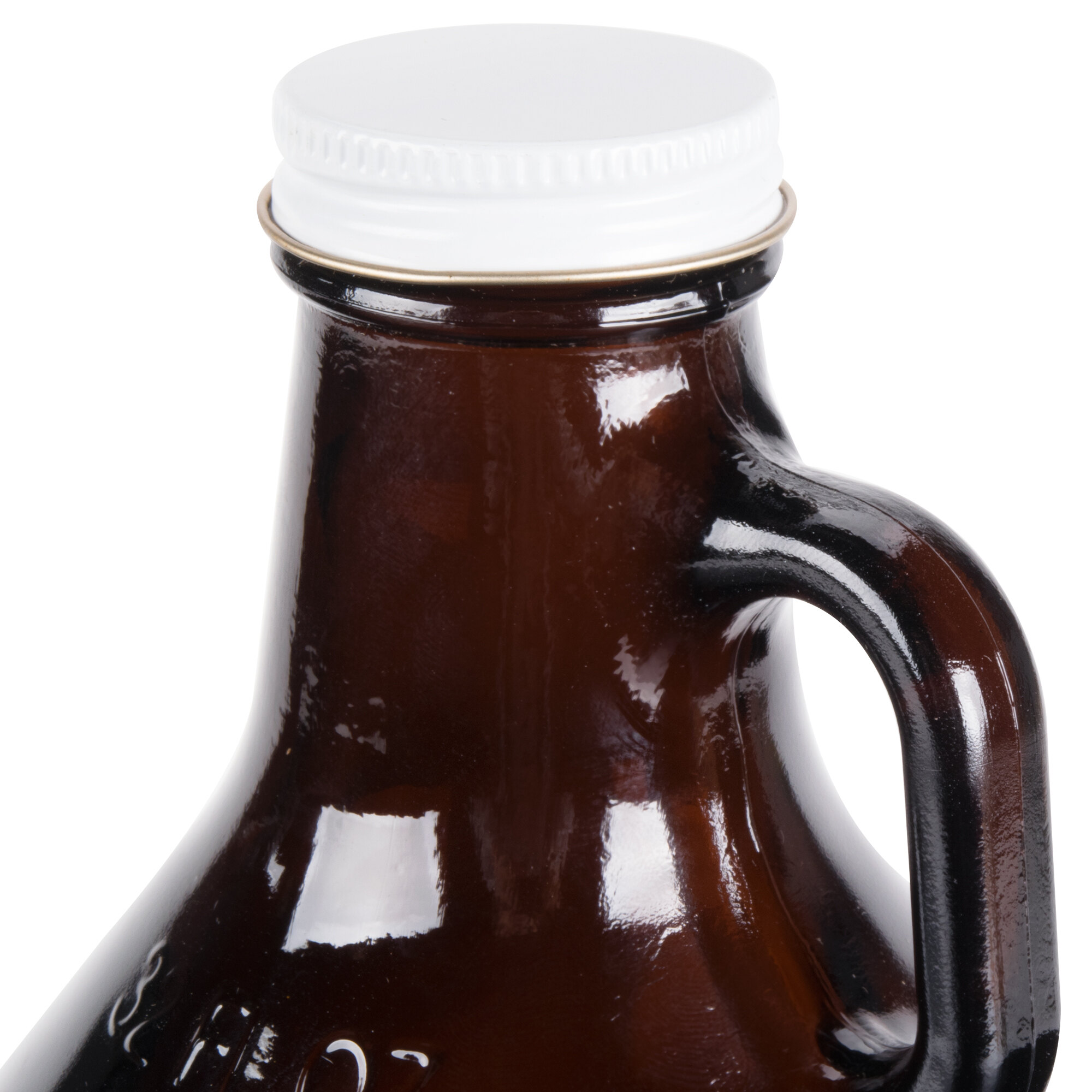 Libbey 70216 32 oz. Amber Growler with Lid Libbey 70216 32 oz. Amber Growler with Lid