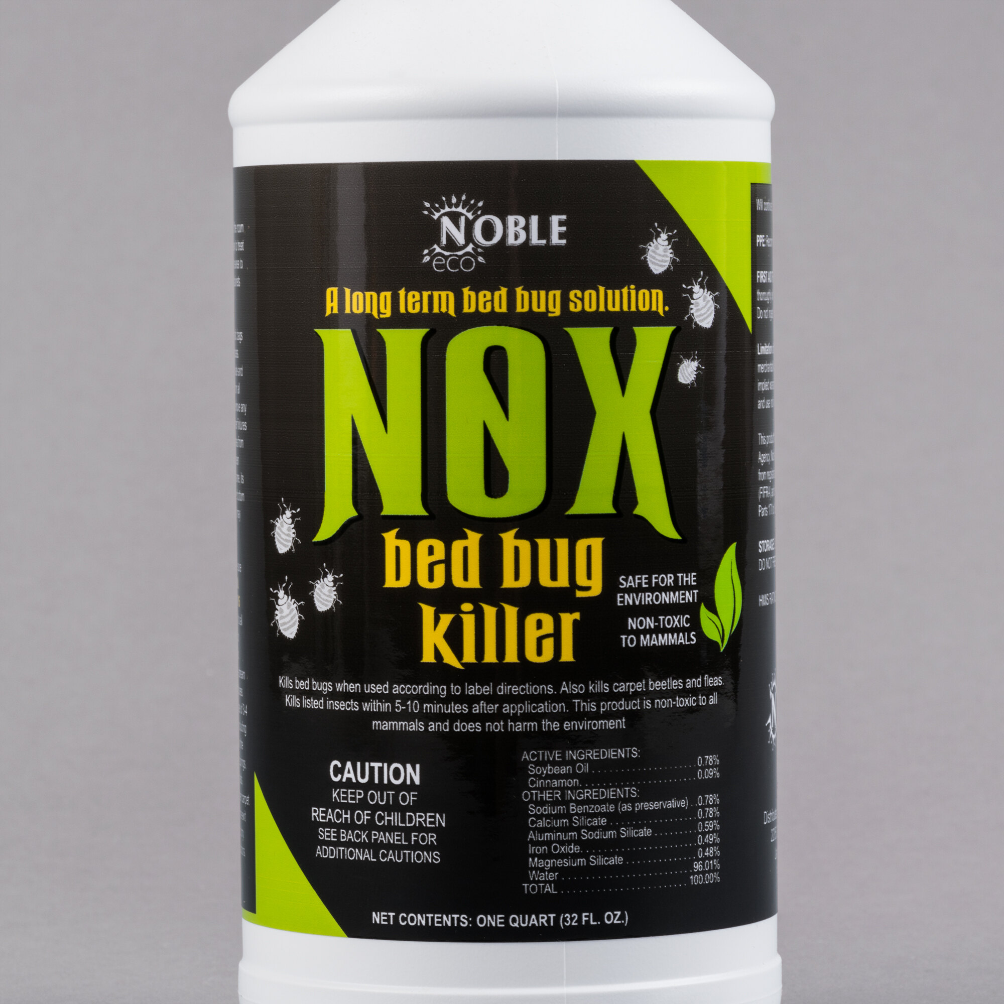 Noble Eco 1 Qt. / 32 oz. Nox Water Based Bed Bug Killer Spray