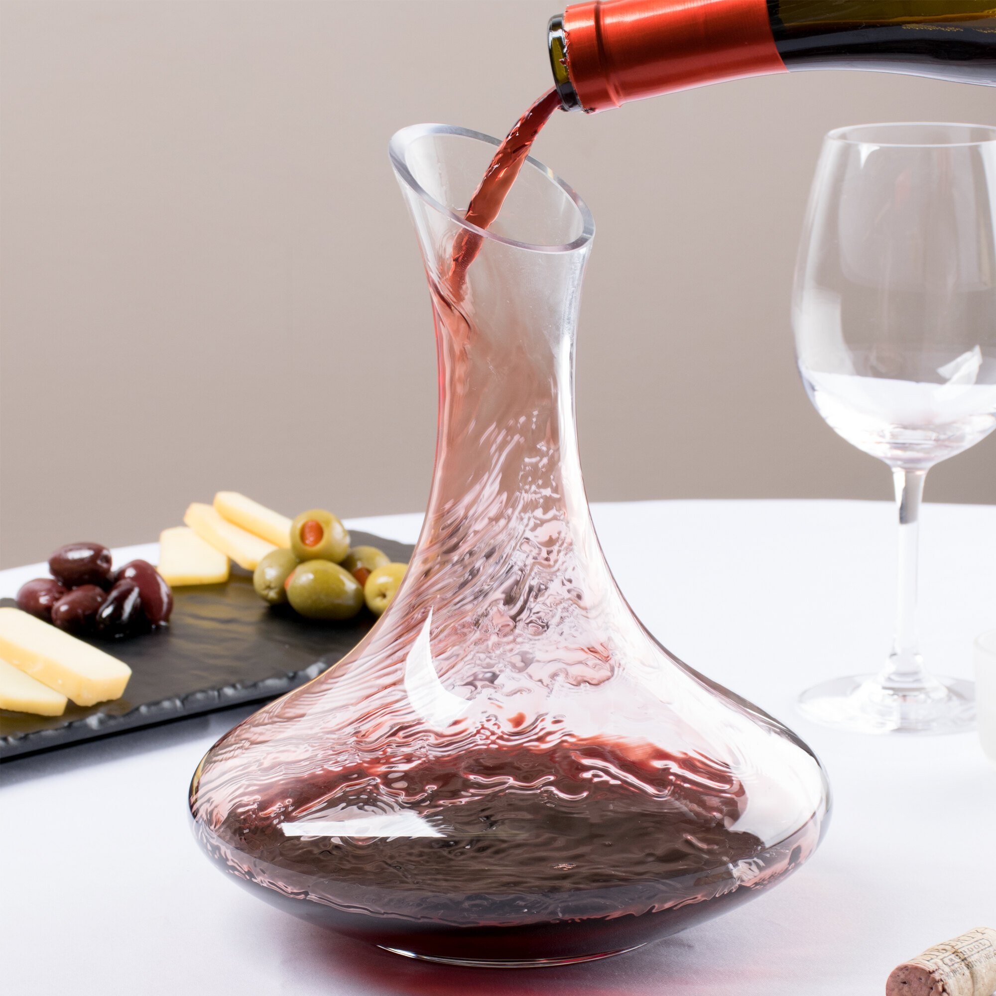 Red Wine Stain Glass Decanter at Katharine Ray blog