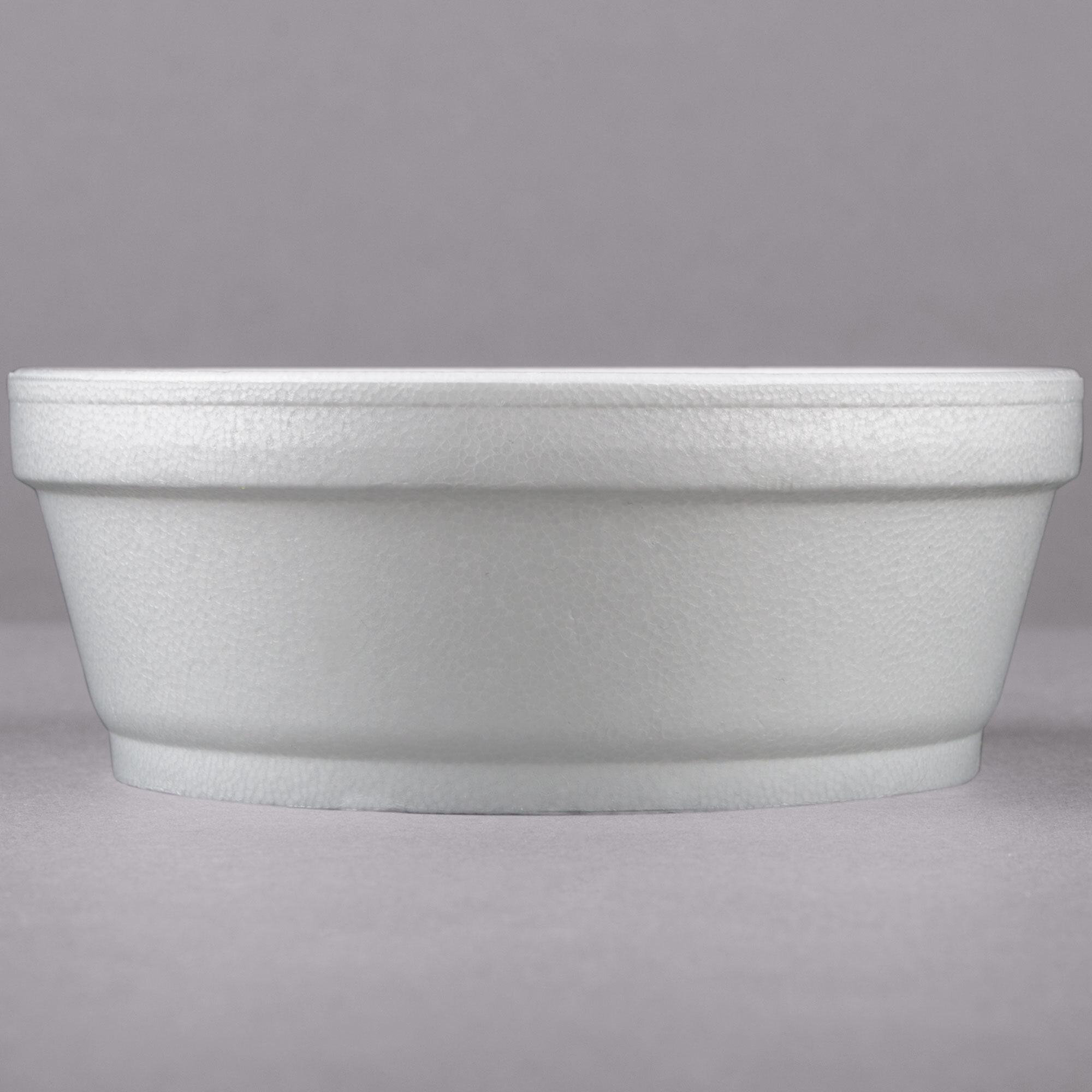 Dart 8SJ32 8 oz. Customizable Super Squat White Foam Food Bowl 500/Case