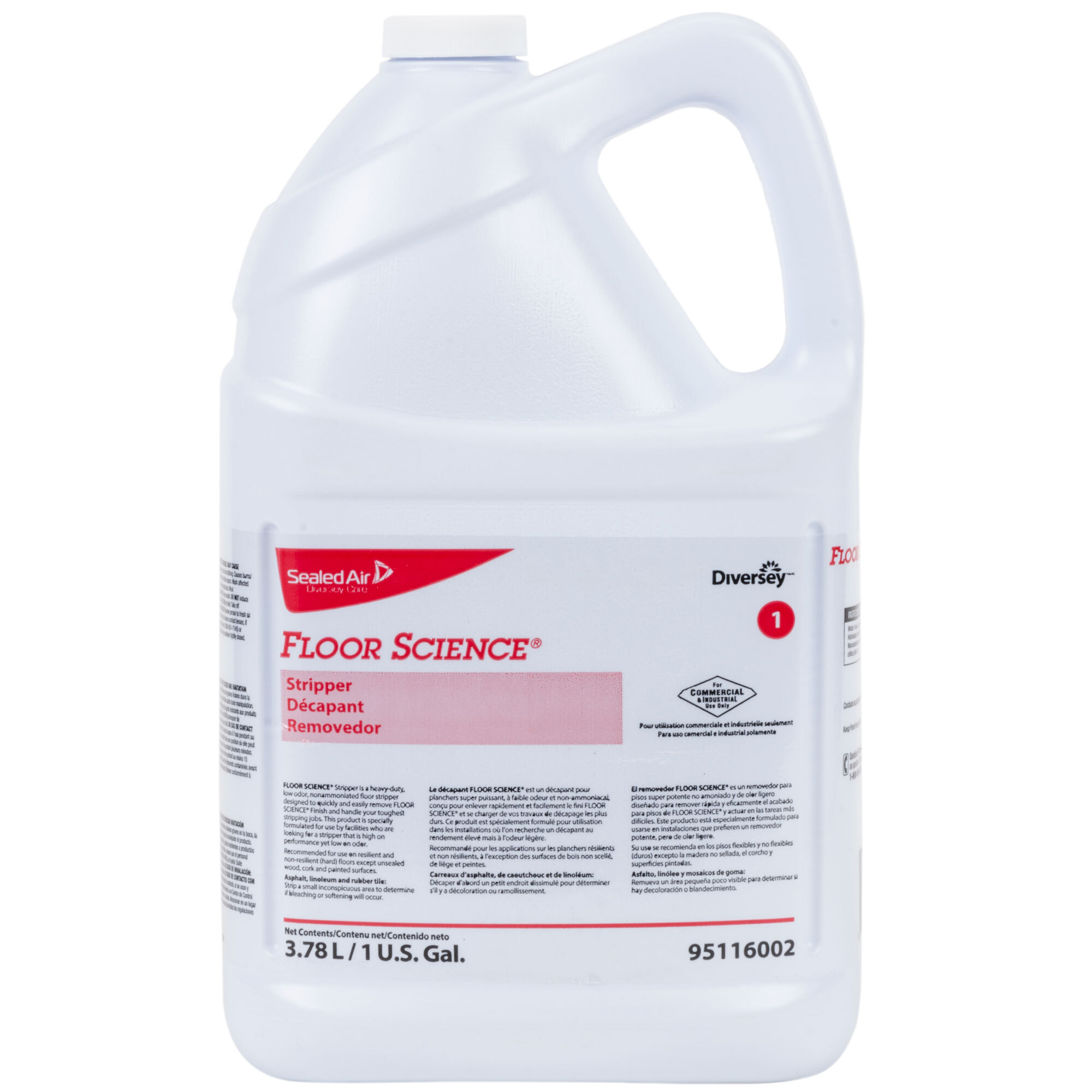 Diversey Floor Science 95116002 1 Gallon NonAmmonia Floor Stripper 4