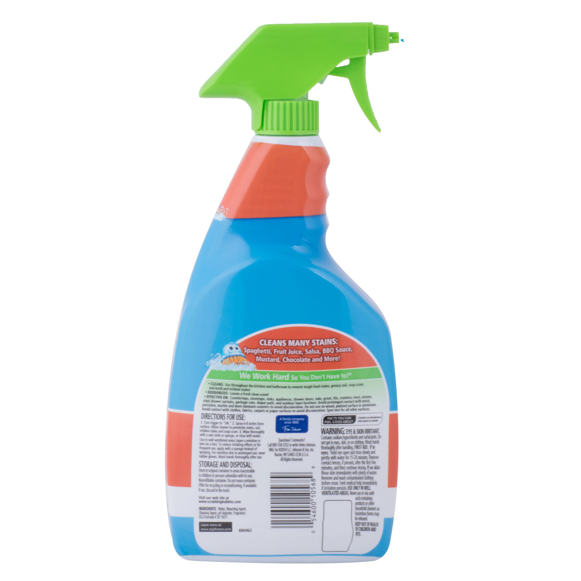 SC Johnson Fantastik 32 oz. Scrubbing Bubbles All Purpose Spray Cleaner