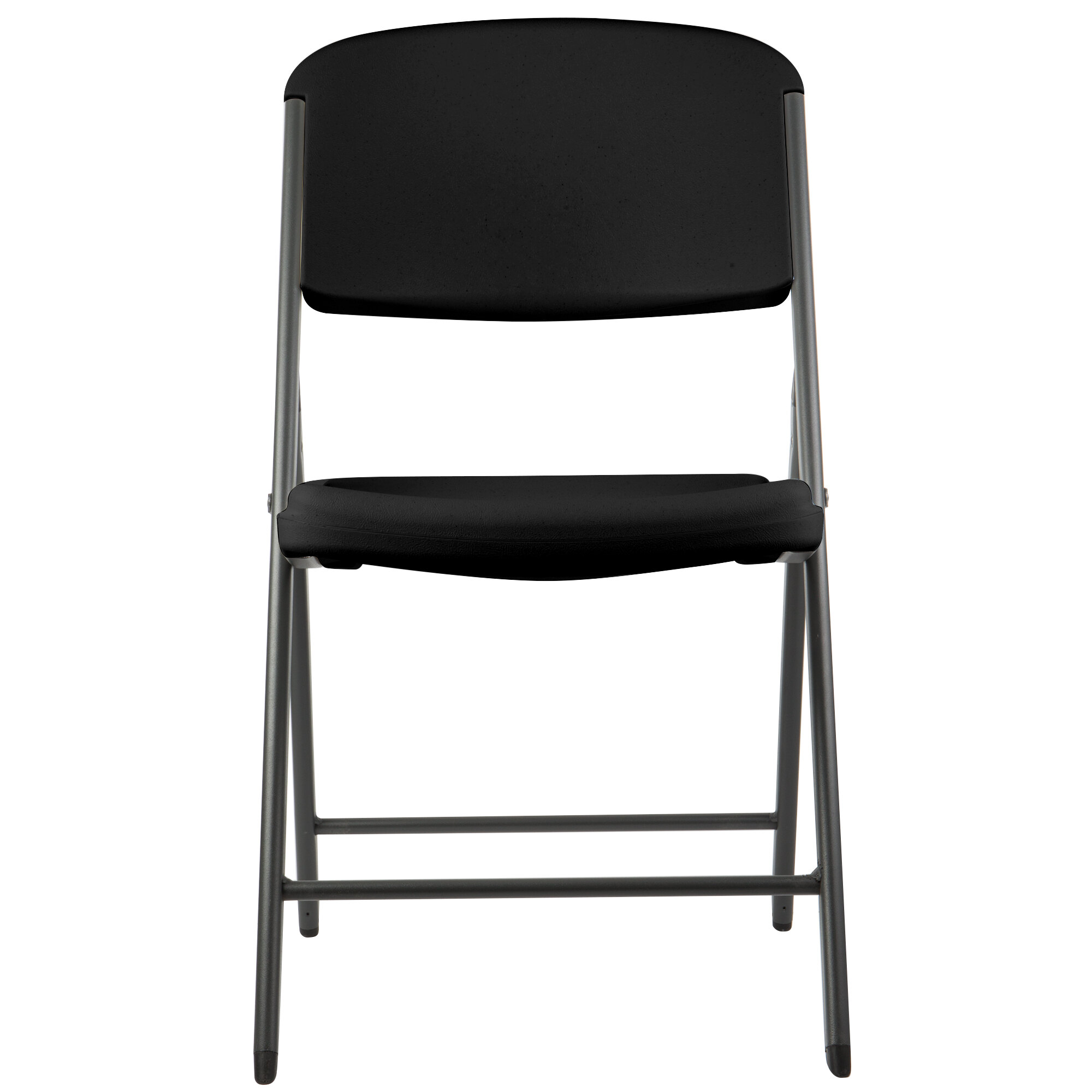 Lifetime 80187 Black Contoured Folding Chair 4/Pack