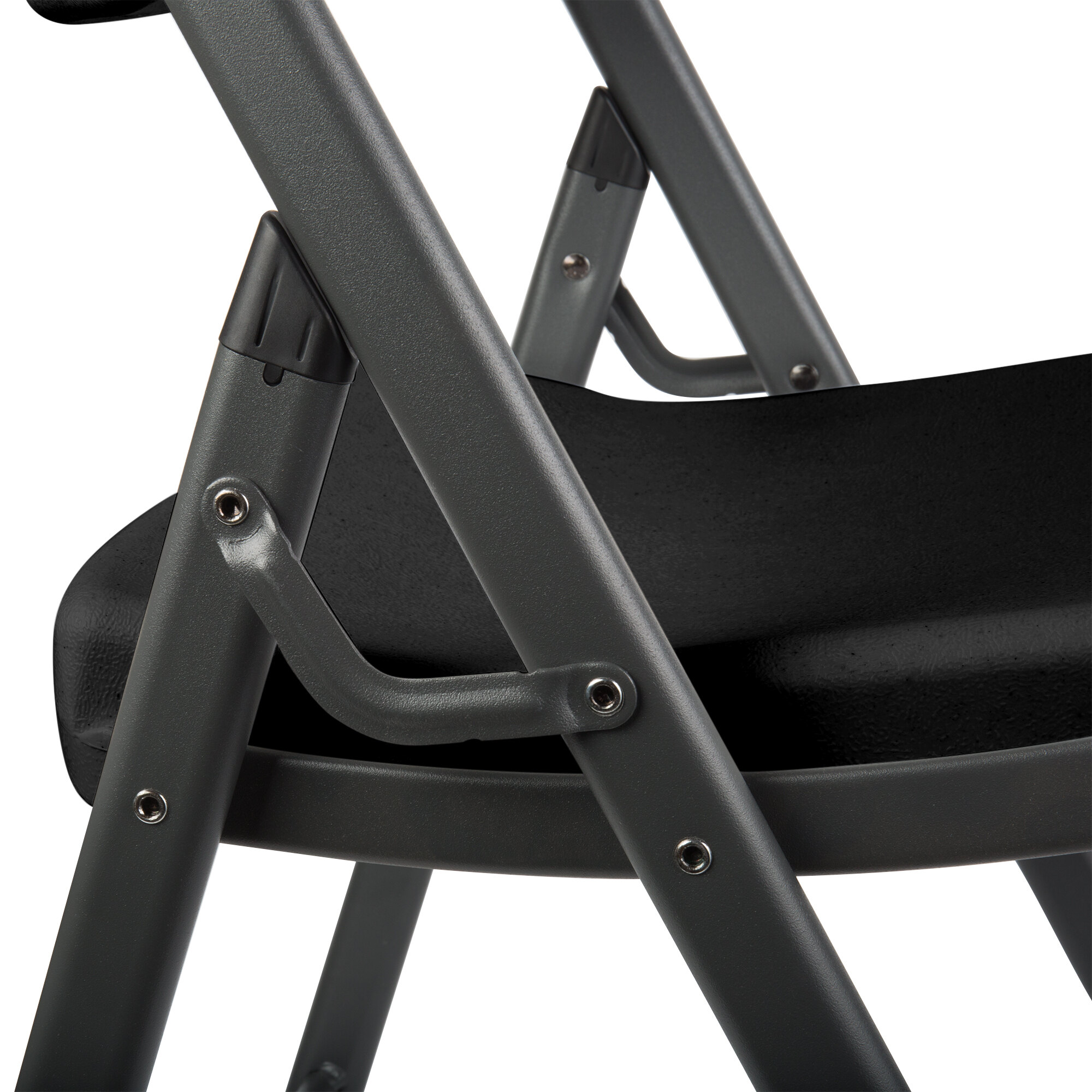 Lifetime 80187 Black Contoured Folding Chair 4/Pack