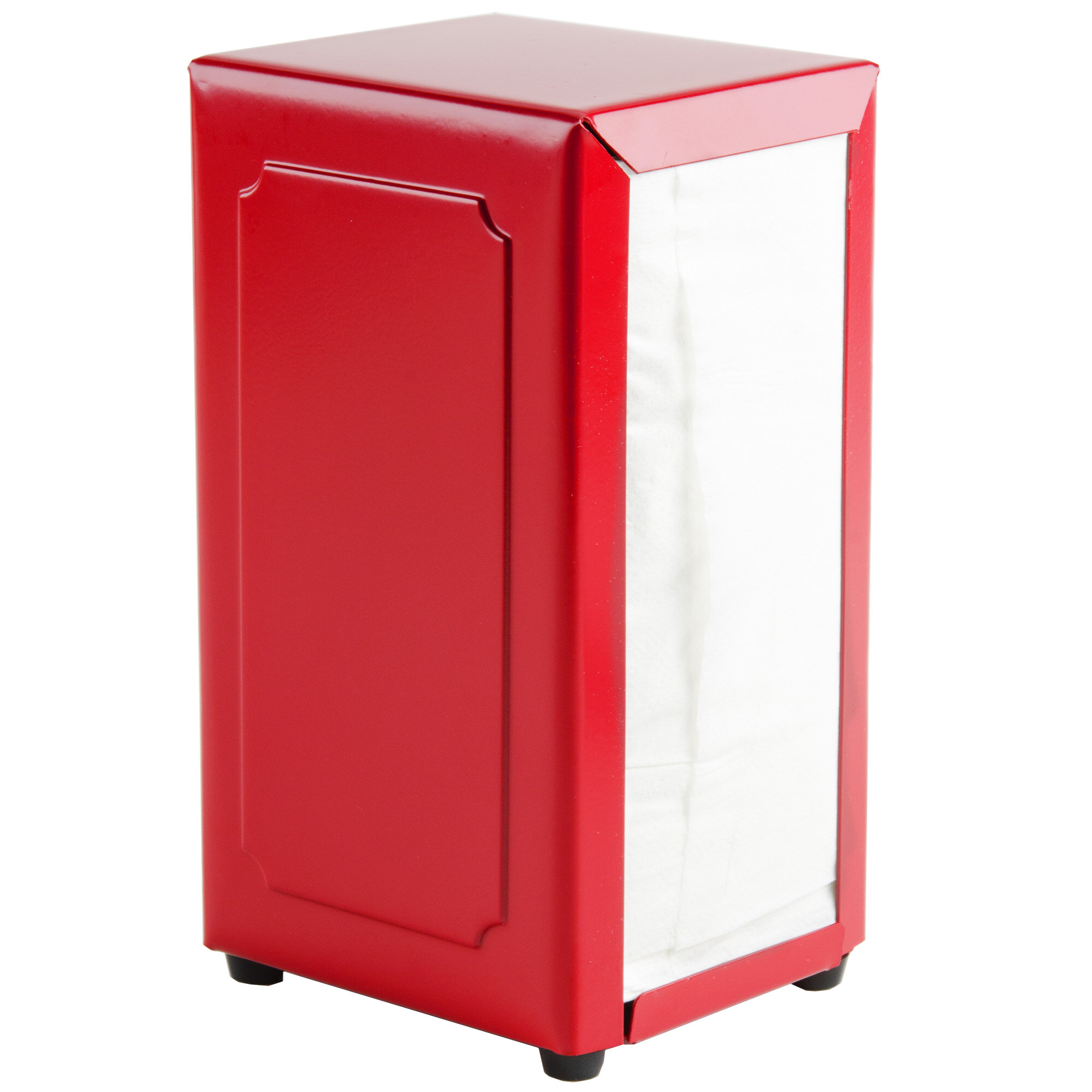 Tablecraft 2211 Tallfold Napkin Dispenser Red