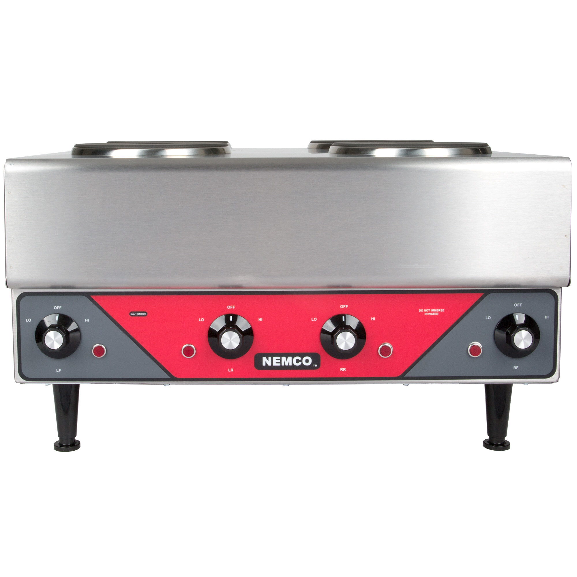 Nemco 63112240 Electric Countertop Raised Hot Plate with 4 Solid