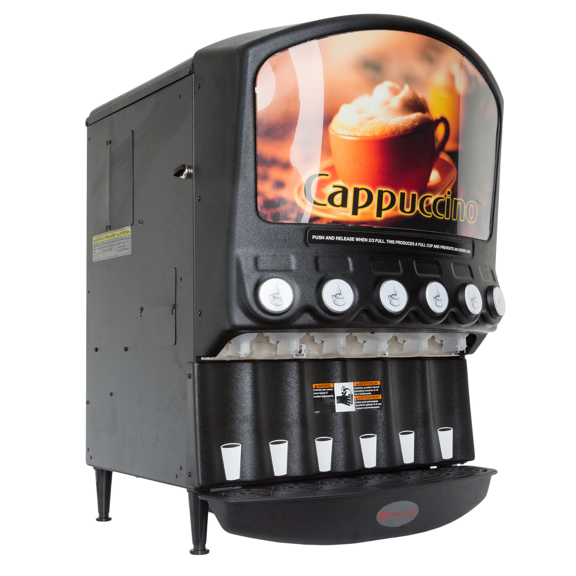 Grindmaster PIC6 Six Flavor Powdered Specialty Beverage Dispenser