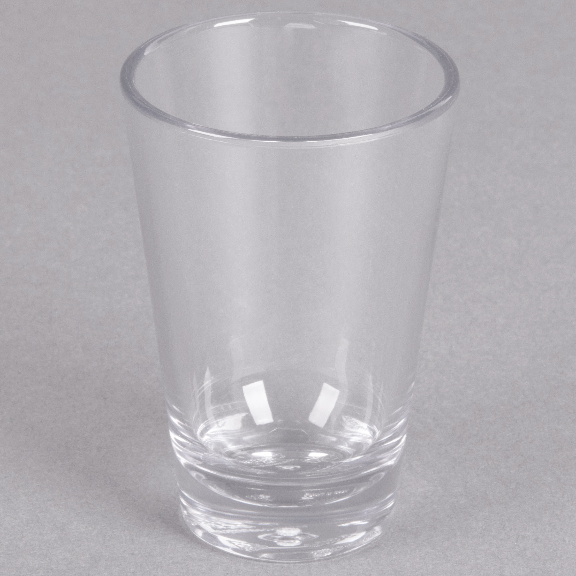 Carlisle 560307 Alibi 3 oz. SAN Plastic Shooter / Dessert Shot Glass