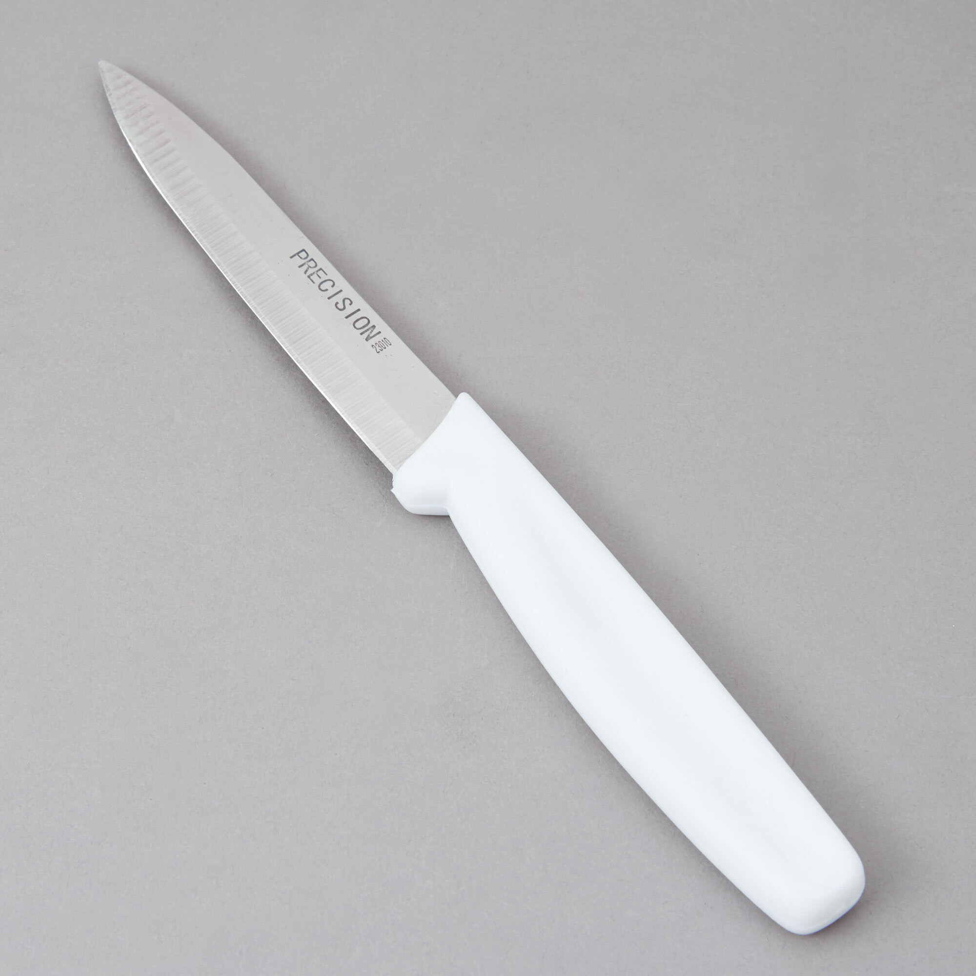 4" Paring Knife, White Polypropylene Handle