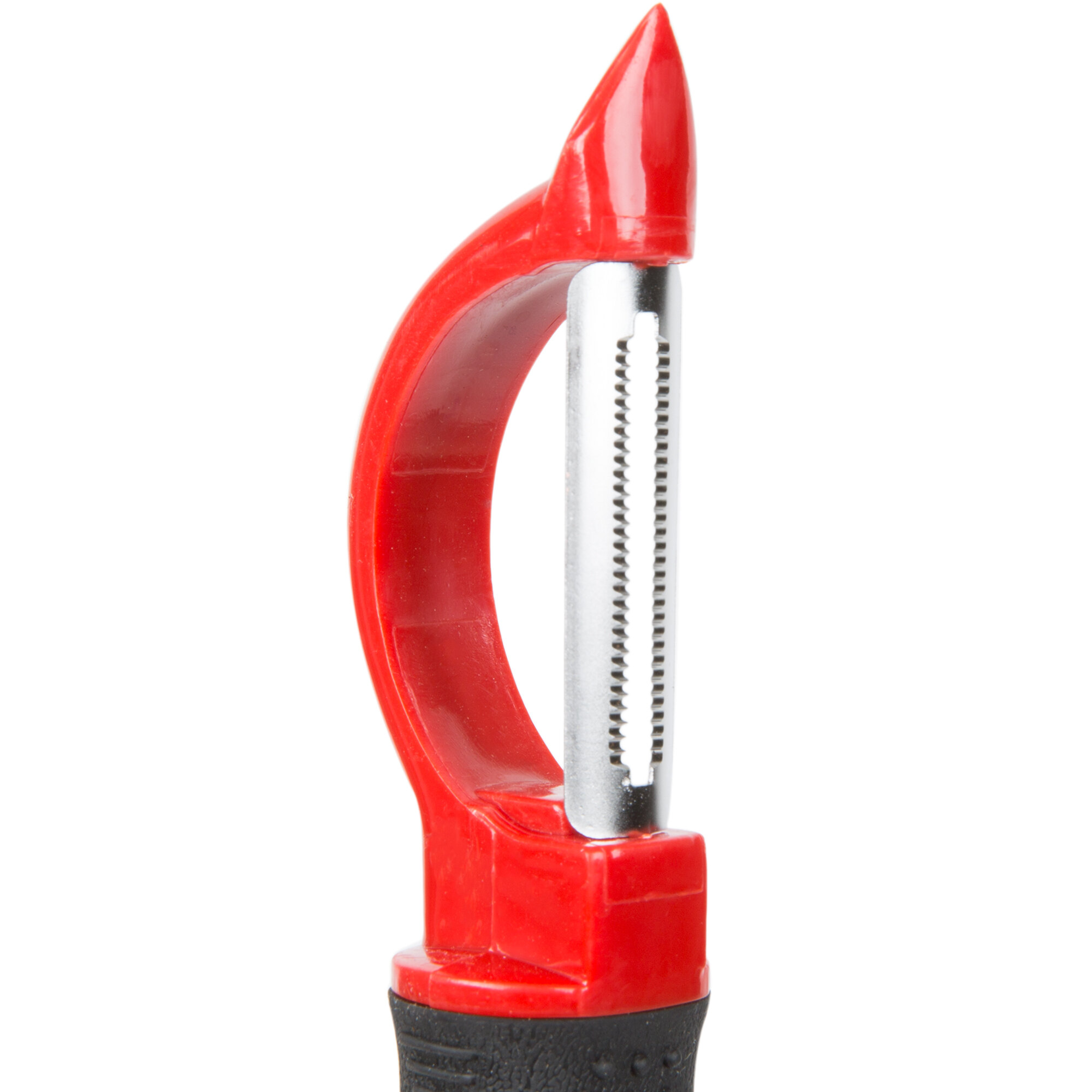 6" Straight Vegetable Peeler with Serrated Stainless Steel Blade