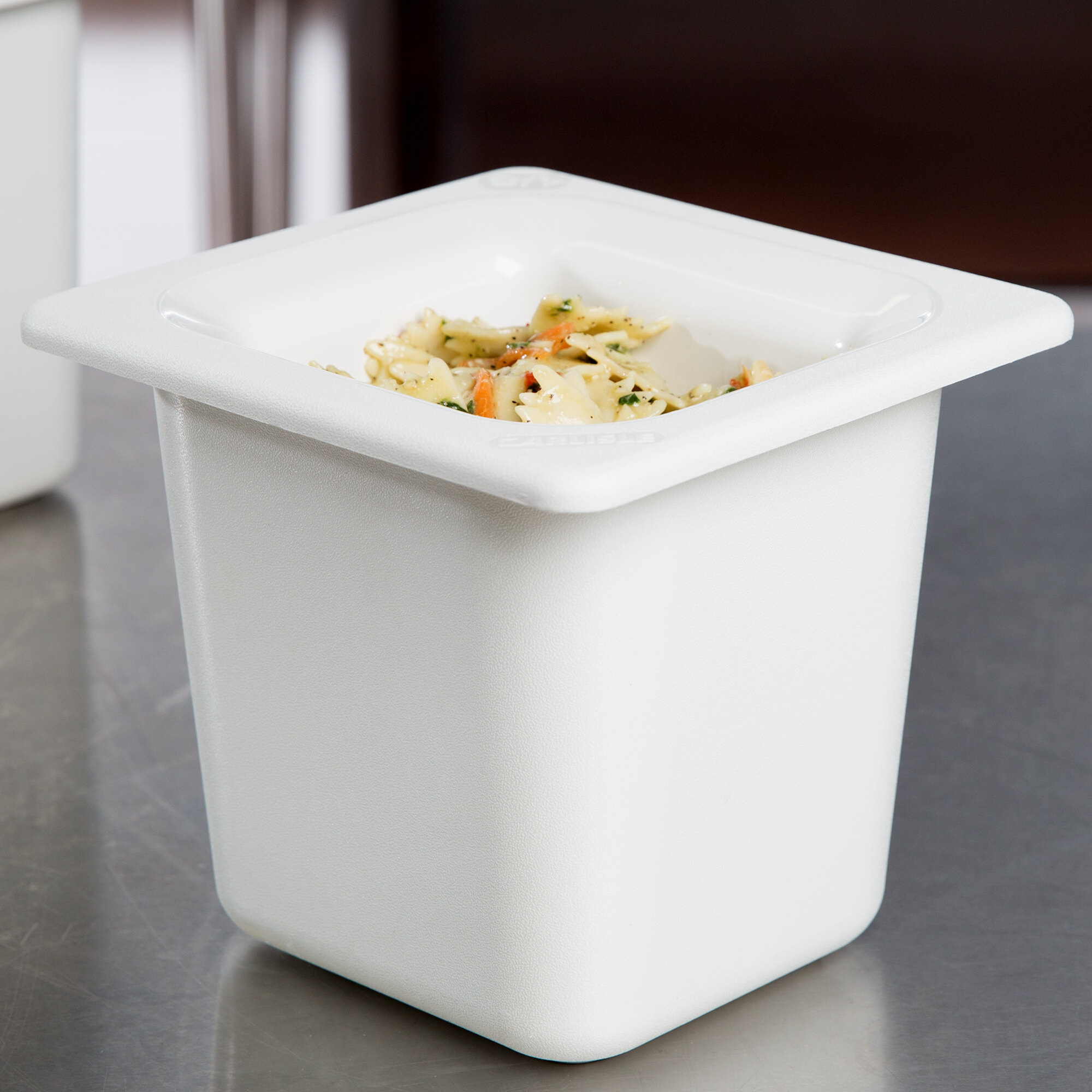Carlisle CM110402 Coldmaster 1/6 Size White Cold Food Pan 6" Deep