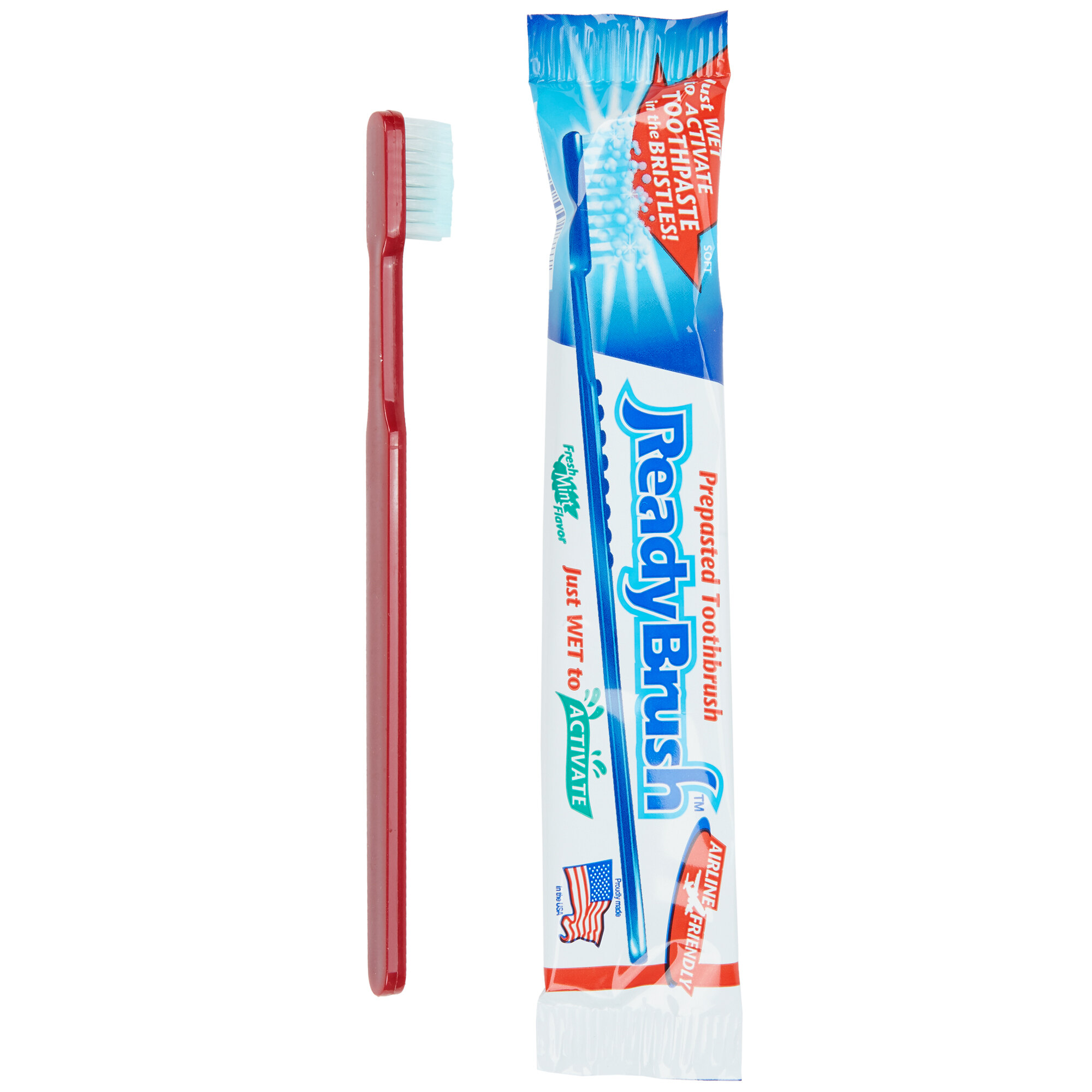 Disposable Toothbrush with Toothpaste 144/Case