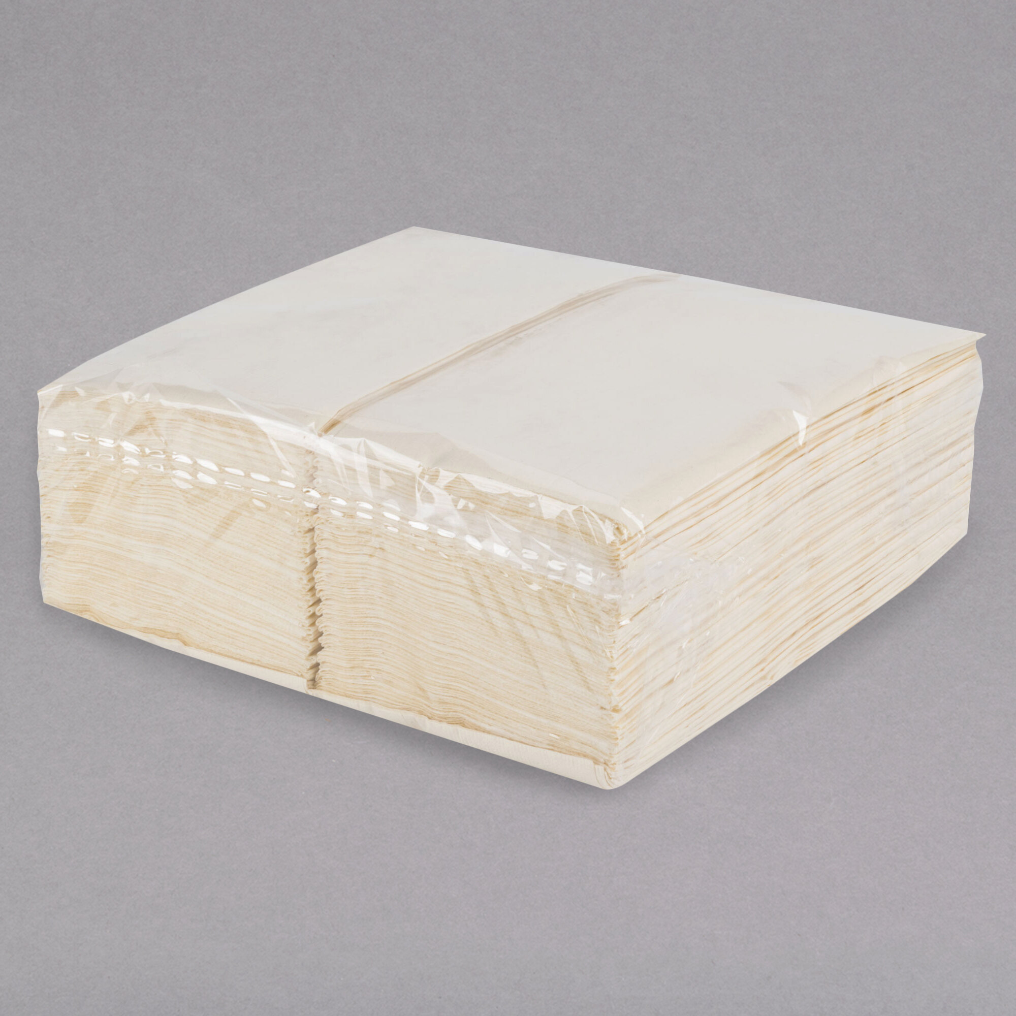 Ecru / Ivory Paper Dinner Napkin, Choice 2Ply, 15" x 17" 125/Pack