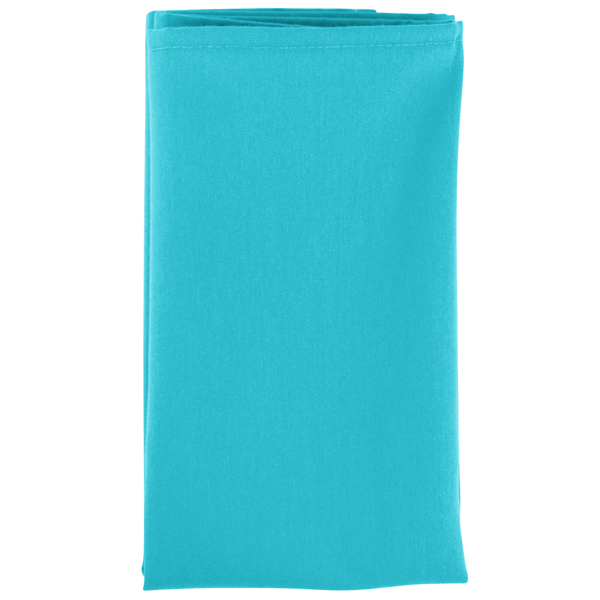 20" x 20" Teal Hemmed Polyspun Cloth Napkin 12/Pack