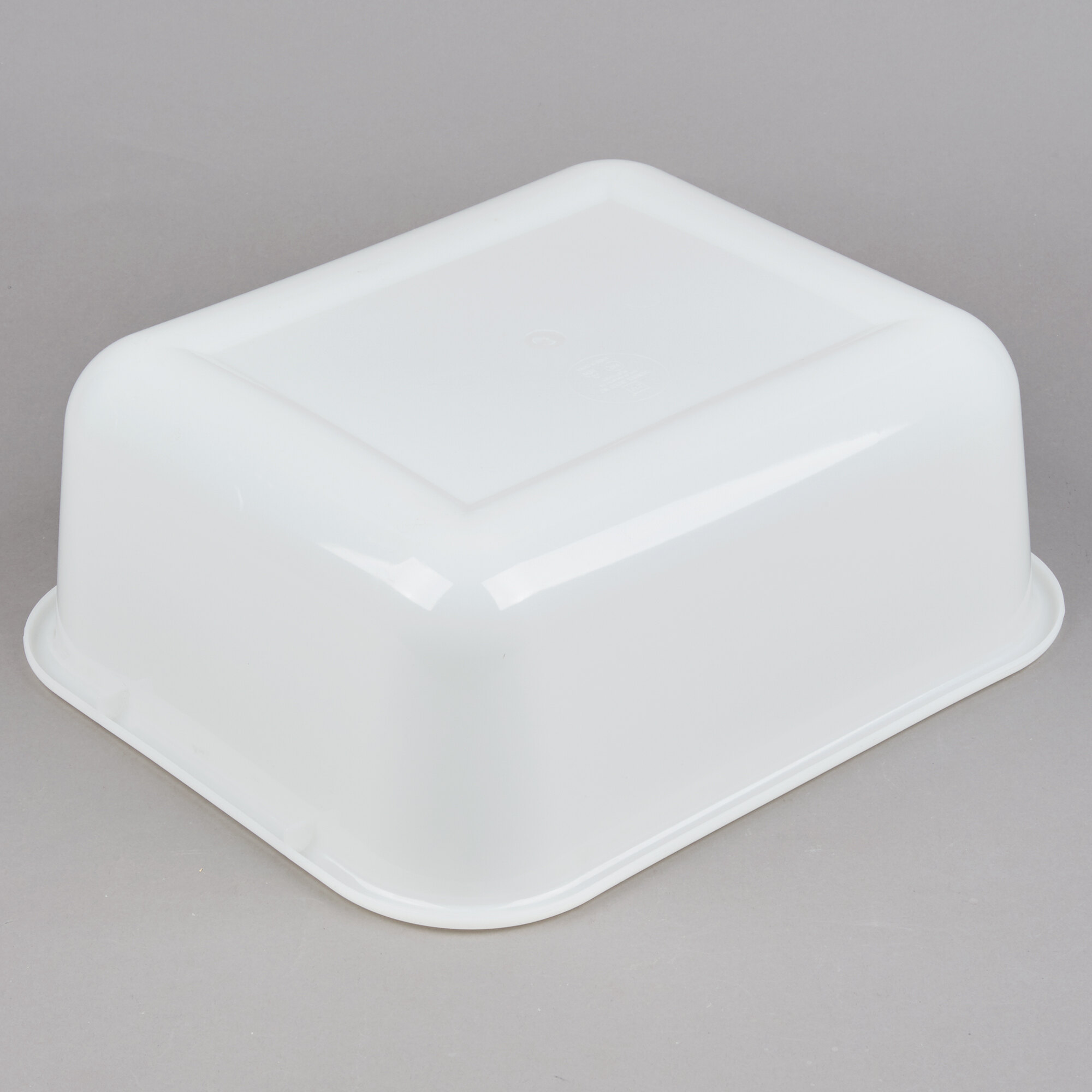 14" x 13" x 5" Plastic White Storage Box