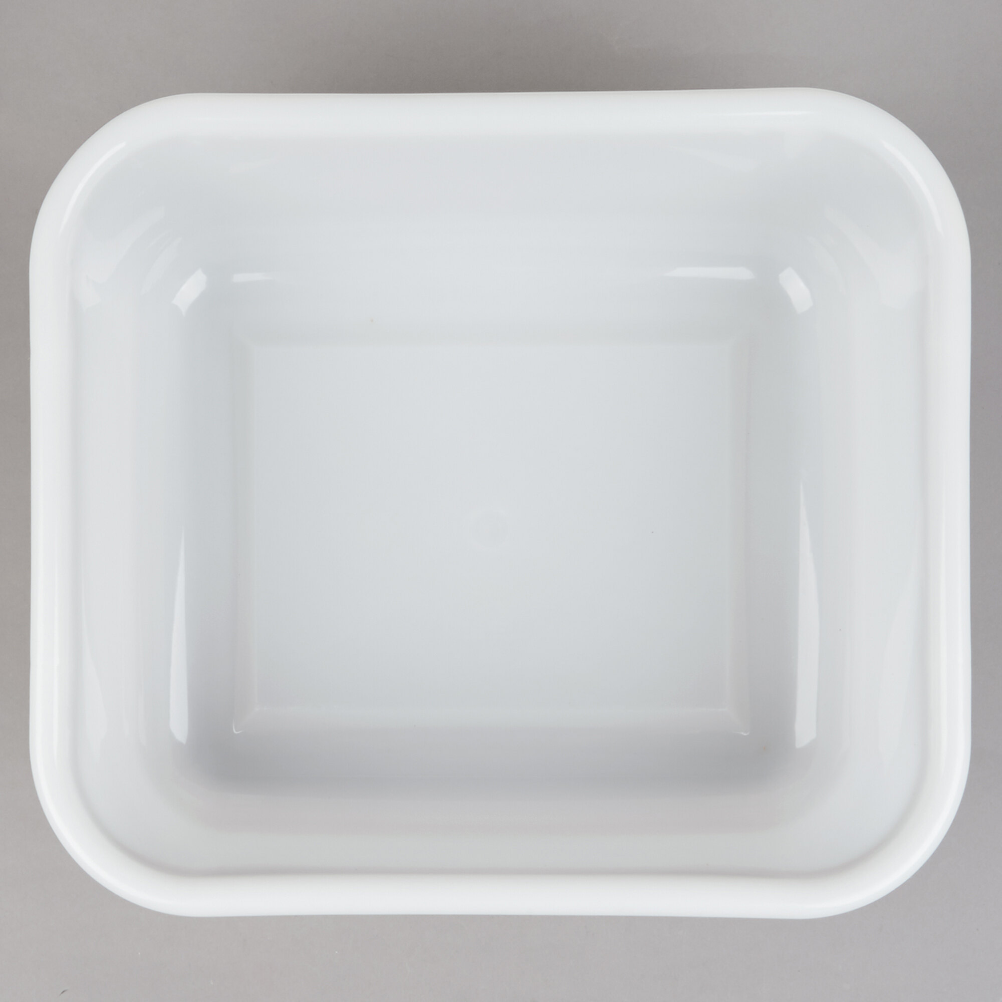 14" x 13" x 5" Plastic White Storage Box