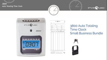 Pyramid Time Systems 3800  Auto Totaling Time Clock Overview