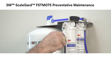 3M™ ScaleGard™ FSTM075 Reverse Osmosis Water Filtration System Preventative Maintenance