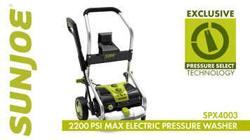 SunJoe SPX4003 2200 PSI Max Electric Pressure Washer