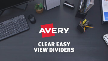 Avery Clear Easy View Dividers