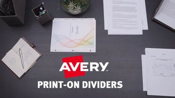Avery Print-on Dividers