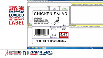 Cardinal Detecto DL Series Scales: Custom Labels