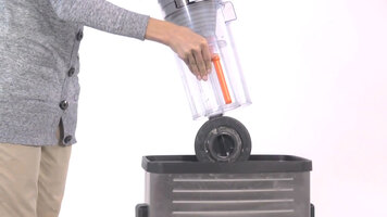 Cleaning the Dirt Cup on the Hoover Task Vac Bagless Vacuum Cleaner