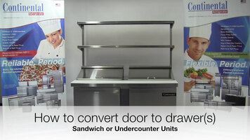 Continental Refrigerator: Converting Doors to Drawers on Sandwich and Undercounter Units