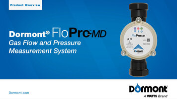 Dormont FloPro-MD: Gas Flow and Pressure Measurement System