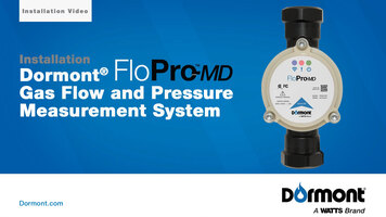 Dormont FloPro-MD Gas Flow and Pressure Measurement System – Installation
