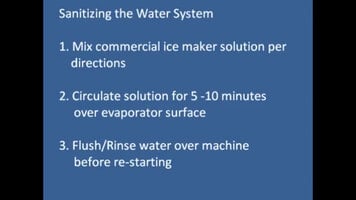Hoshizaki KM Series Ice Machines: How to Sanitize the Water System