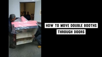 How to Move a Double Booth Through a Door