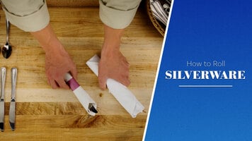 How to Roll Silverware in Paper or Cloth Napkins