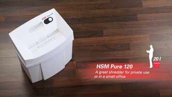 HSM Pure 120 Strip-Cut Shredder