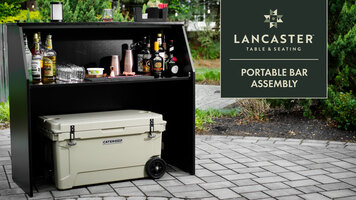 Lancaster Table & Seating Portable Bar Assembly