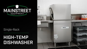 Main Street Equipment Single-Rack Dishwasher