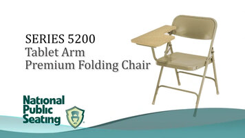 National Public Seating 5200 Series Tablet Arm Folding Chair